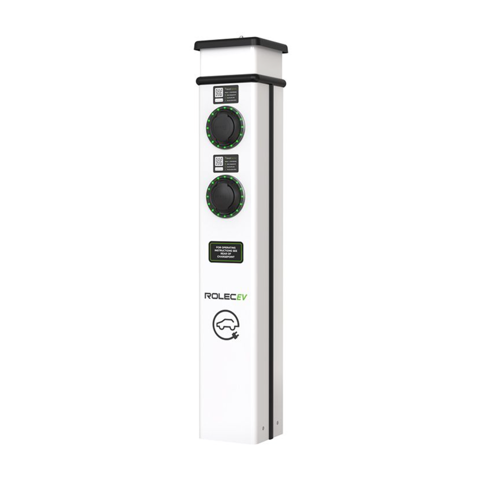 Rolec ROLEC0221 BasicCharge – Dual Socket 7.4KW EV Charger – 3 Colours Available