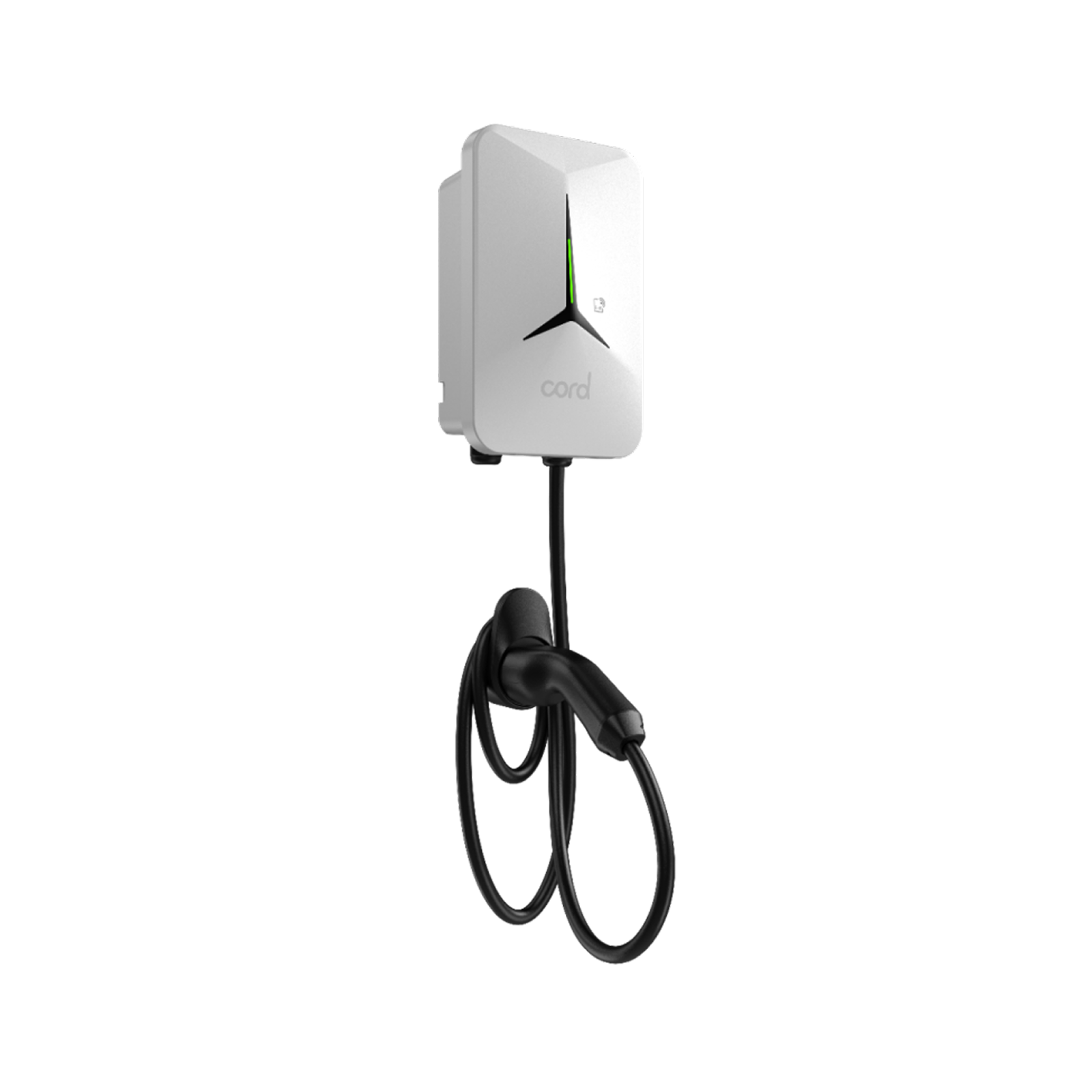 Cord Zero White – 7.4kW EV Charger – Tethered – 5m or 8m Cable