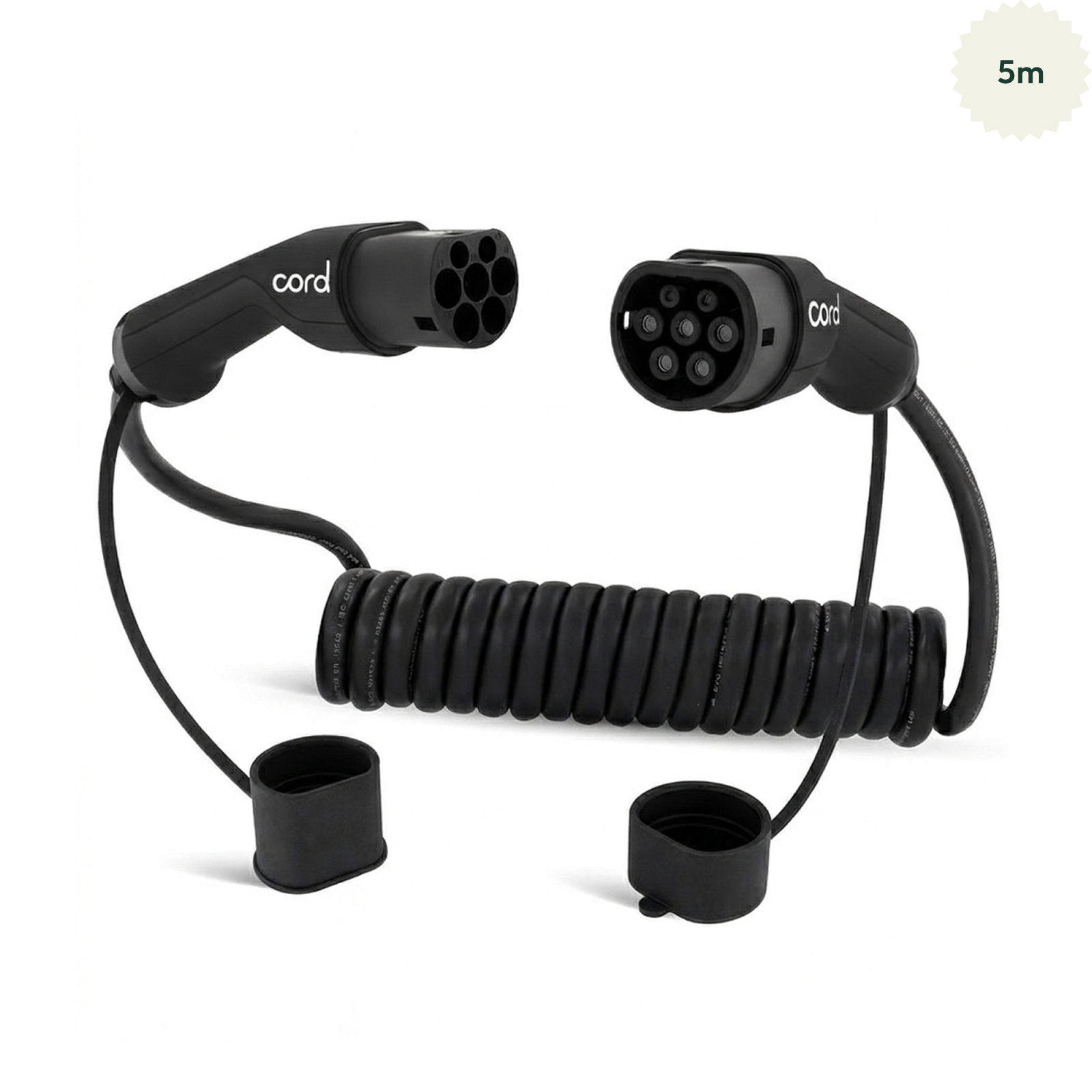 Cord – Coiled EV Charging Cable 22kW – 380V 32A – 4 Lengths Available