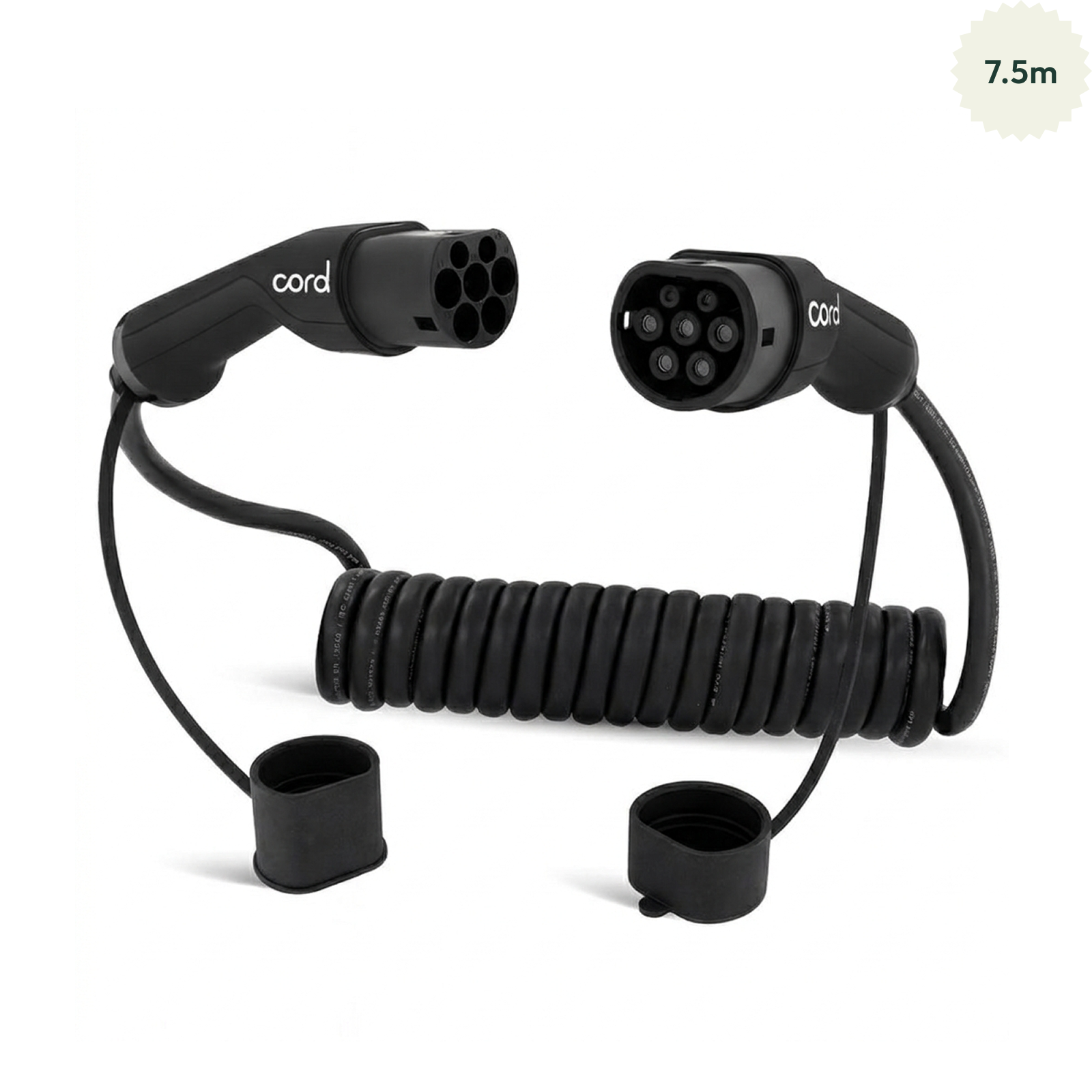 Cord – Coiled EV Charging Cable 22kW – 380V 32A – 4 Lengths Available