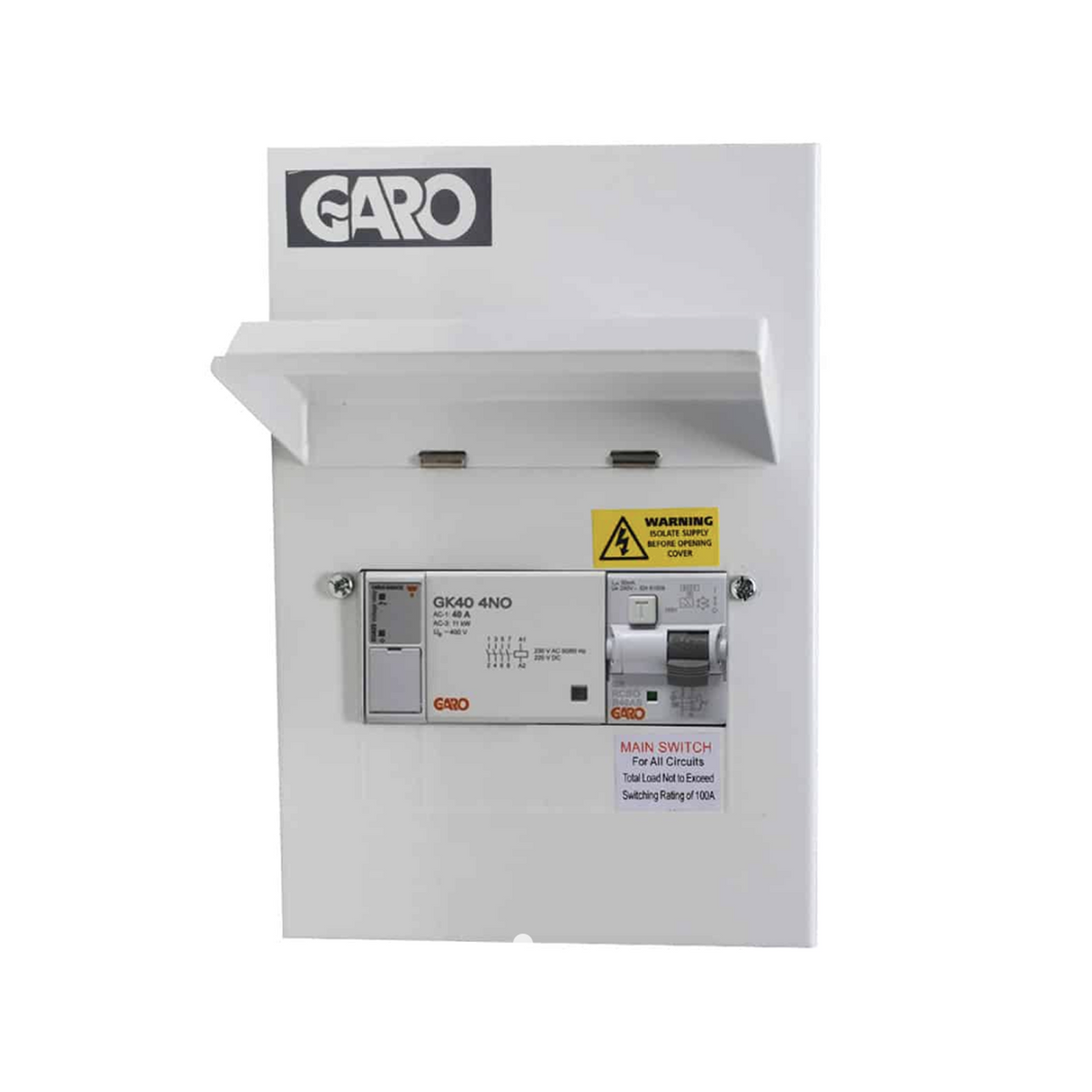 GARO G6EV40PME EV Consumer Unit – 40A Type A RCBO – PME Fault Detection – 6 Way IP40