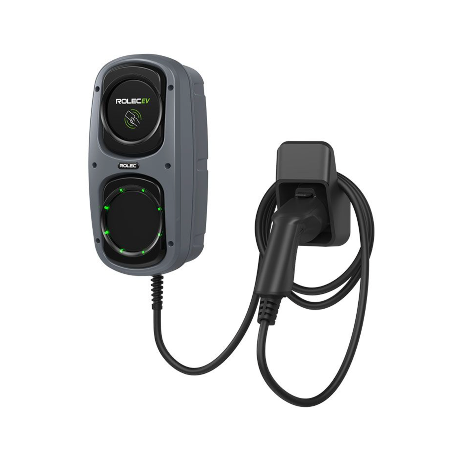 Rolec WallPod – 7.4kW EV Charger – Tethered – 5m or 10m Cable – 3 Colours Available