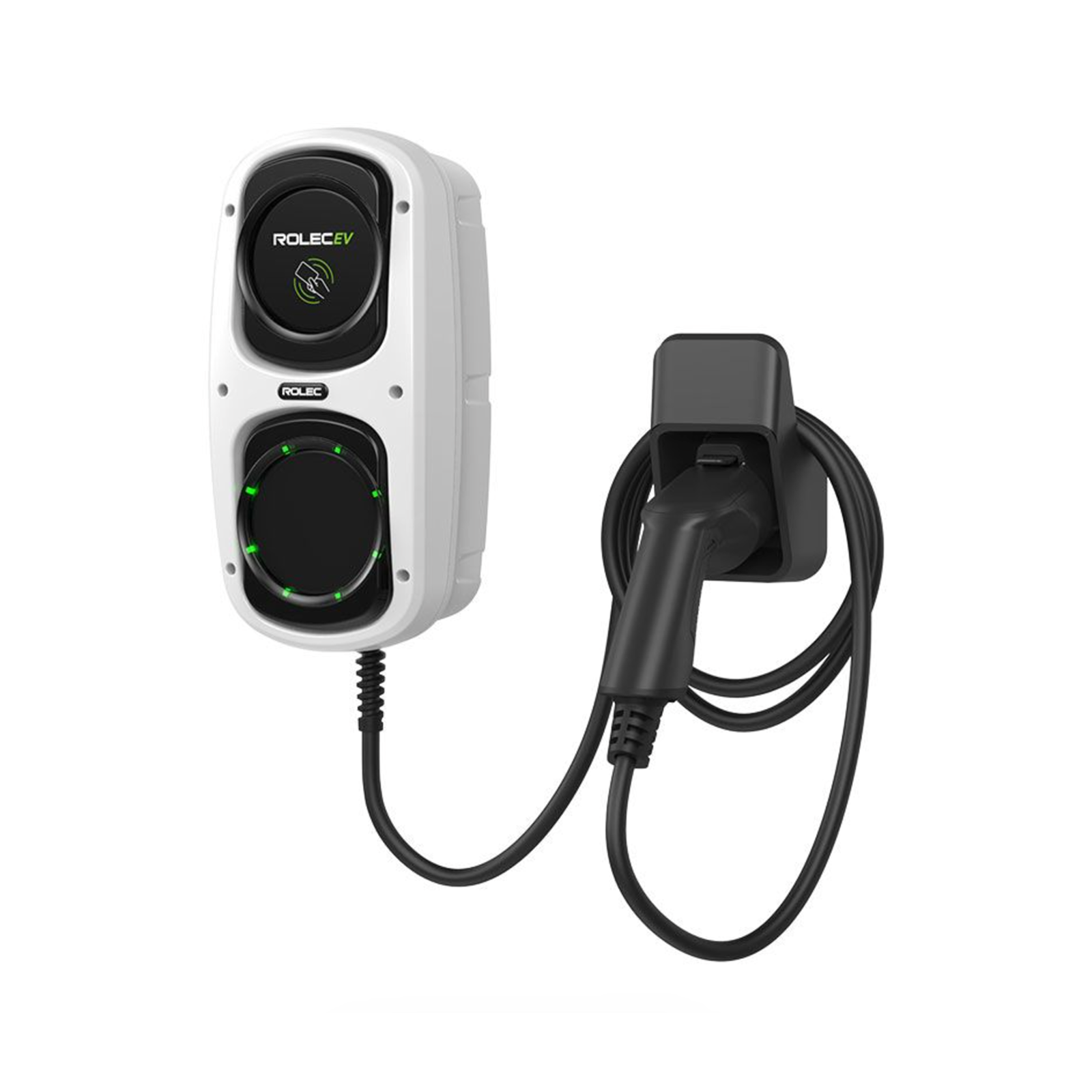 Rolec WallPod – 7.4kW EV Charger – Tethered – 5m or 10m Cable – 3 Colours Available