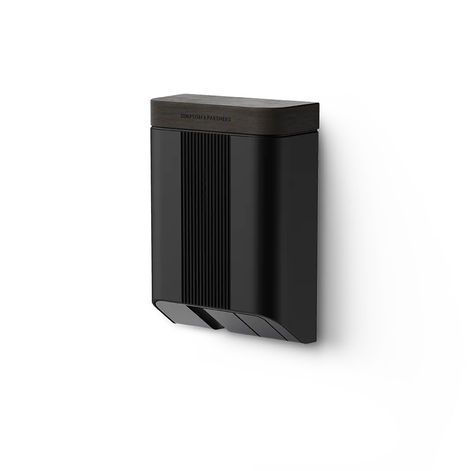 Simpson & Partners Home Series V3 Plus – Black body, Charcoal Wood lid