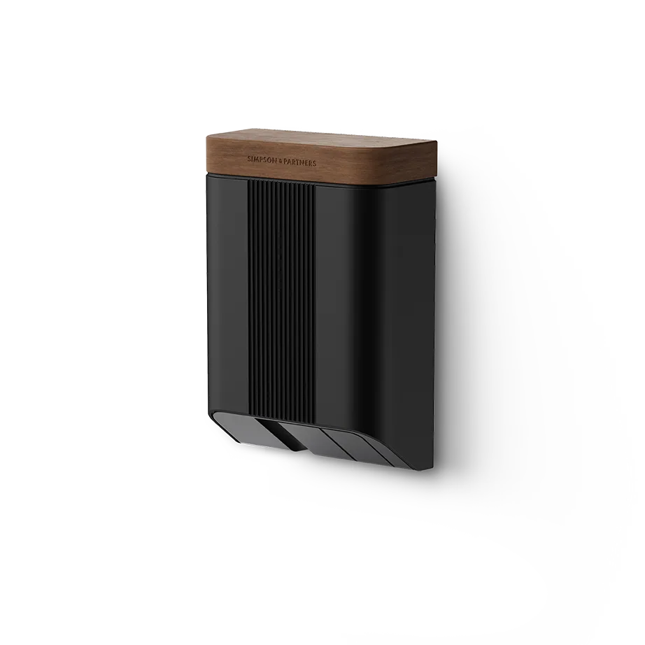 Simpson & Partners Home Series V3 Plus – Black body, Walnut Wood lid