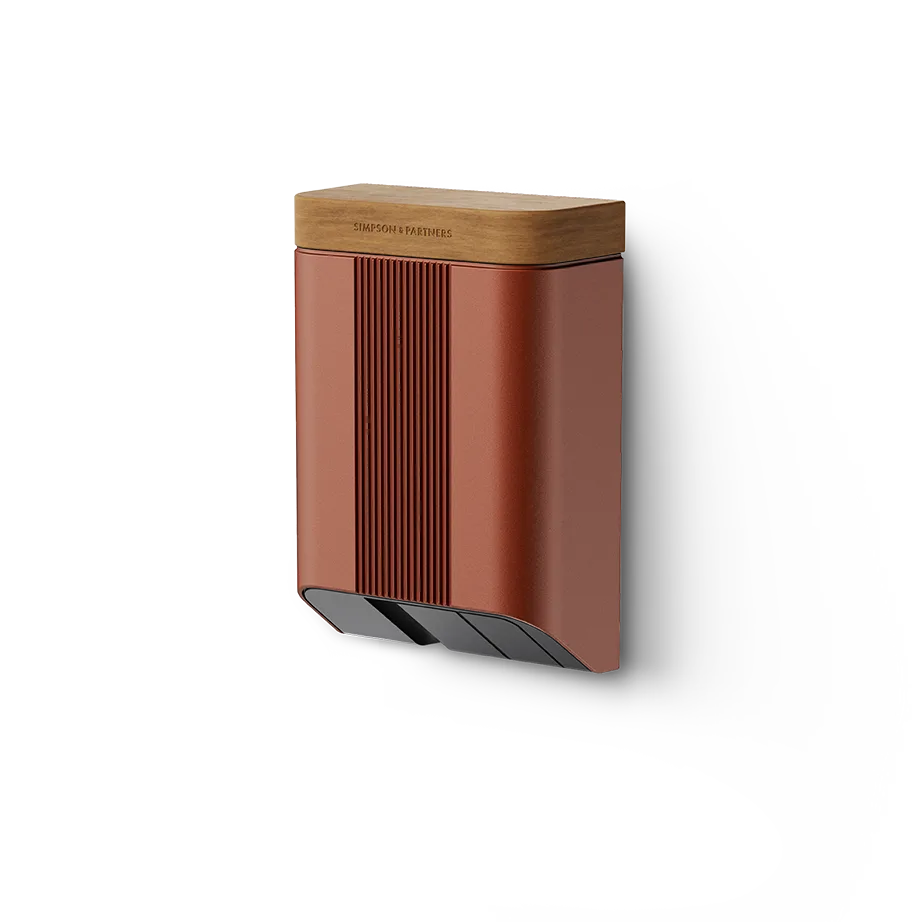 Simpson & Partners Home Series V3 Plus – Brick body, Mid Oak Wood lid