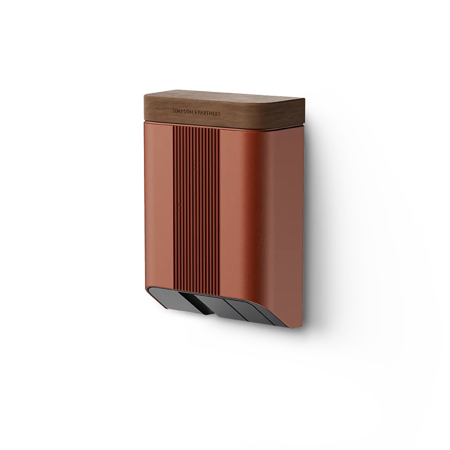 Simpson & Partners Home Series V3 Plus – Brick body, Walnut Wood lid
