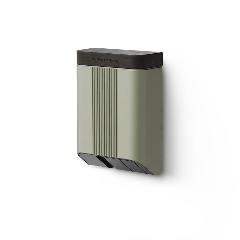 Simpson & Partners Home Series V3 Plus – Cotswolds Green body, Charcoal Wood lid