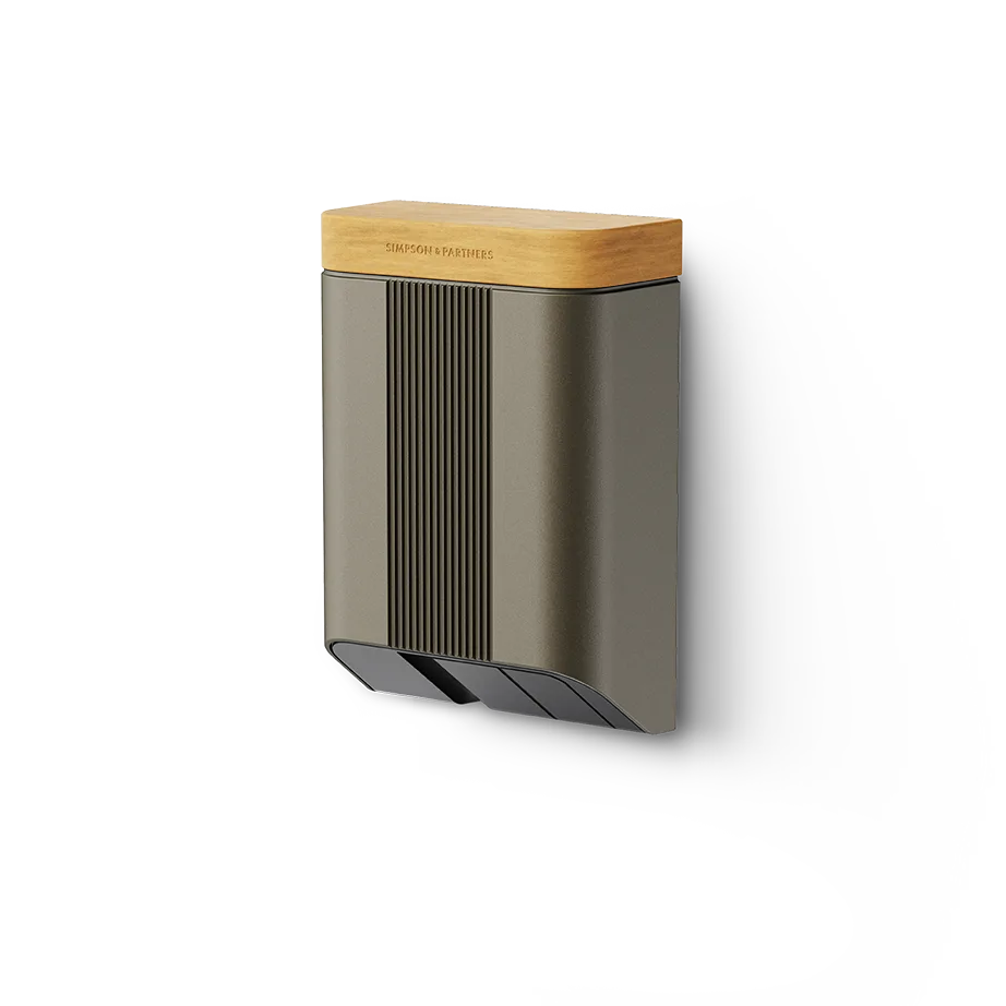 Simpson & Partners Home Series V3 Plus – Dark Champagne body, Light Oak Wood lid