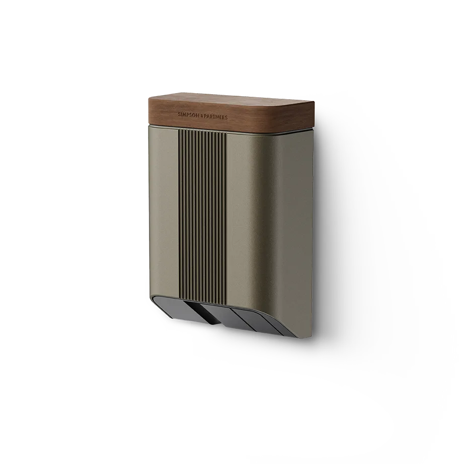 Simpson & Partners Home Series V3 Plus – Dark Champagne body, Walnut Wood lid
