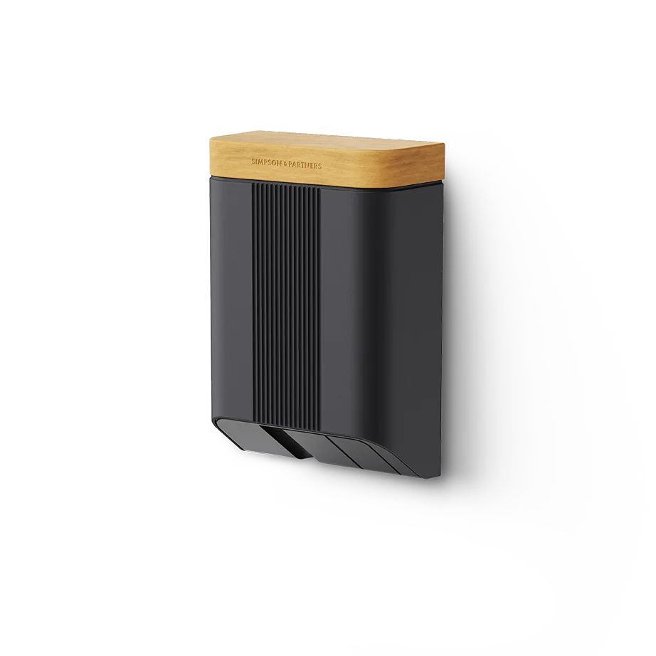 Simpson & Partners Home Series V3 Plus – Dark Grey body, Light Oak Wood lid