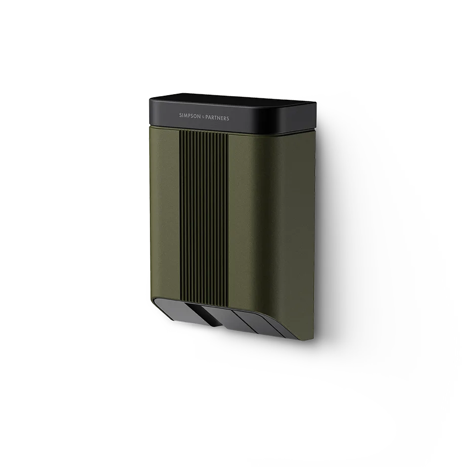 Simpson & Partners Home Series V3 Plus – Goodwood Green body, Black Metal lid