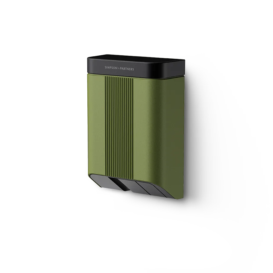 Simpson & Partners Home Series V3 Plus – Kemble Green body, Black Metal lid