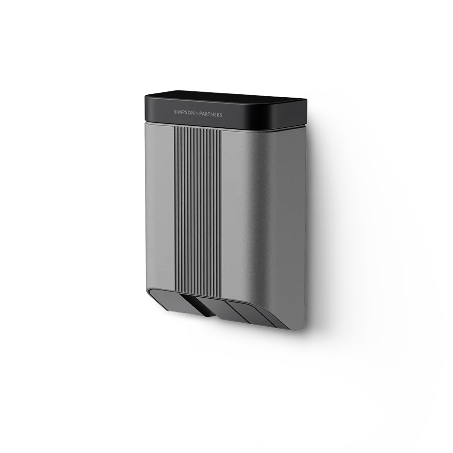 Simpson & Partners Home Series V3 Plus – Light Grey body, Black Metal lid