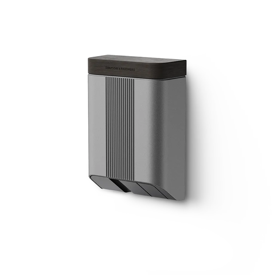 Simpson & Partners Home Series V3 Plus – Light Grey body, Charcoal Wood lid