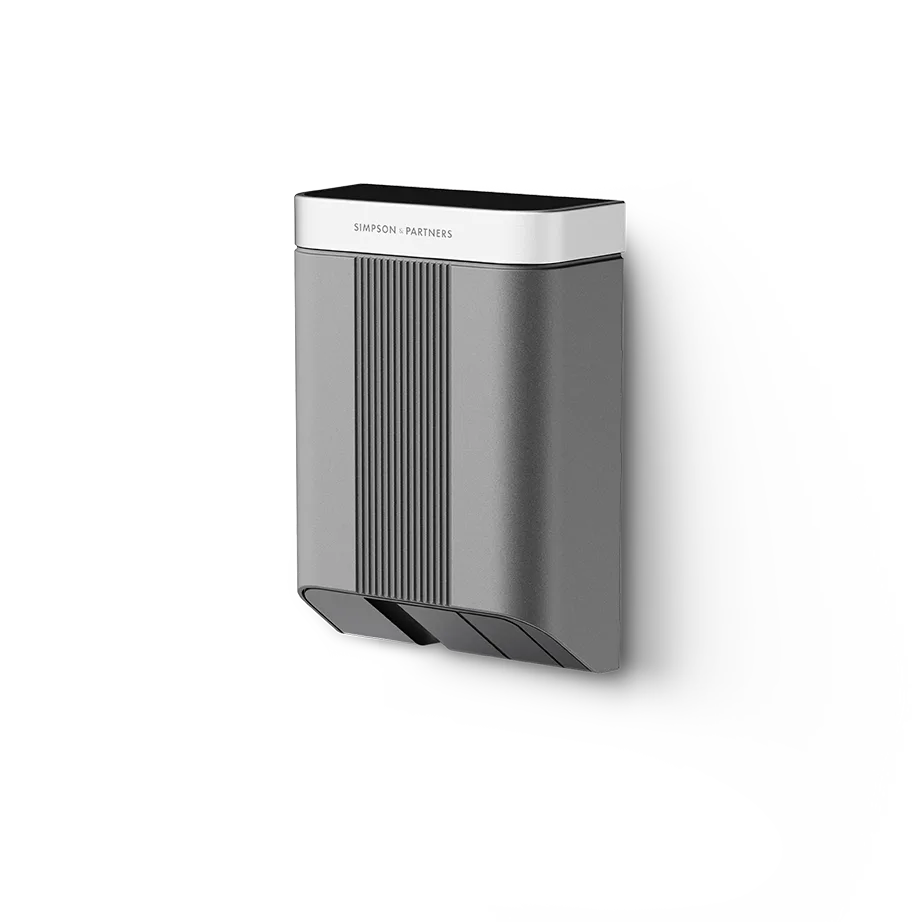 Simpson & Partners Home Series V3 Plus – Light Grey body, Silver Metal lid