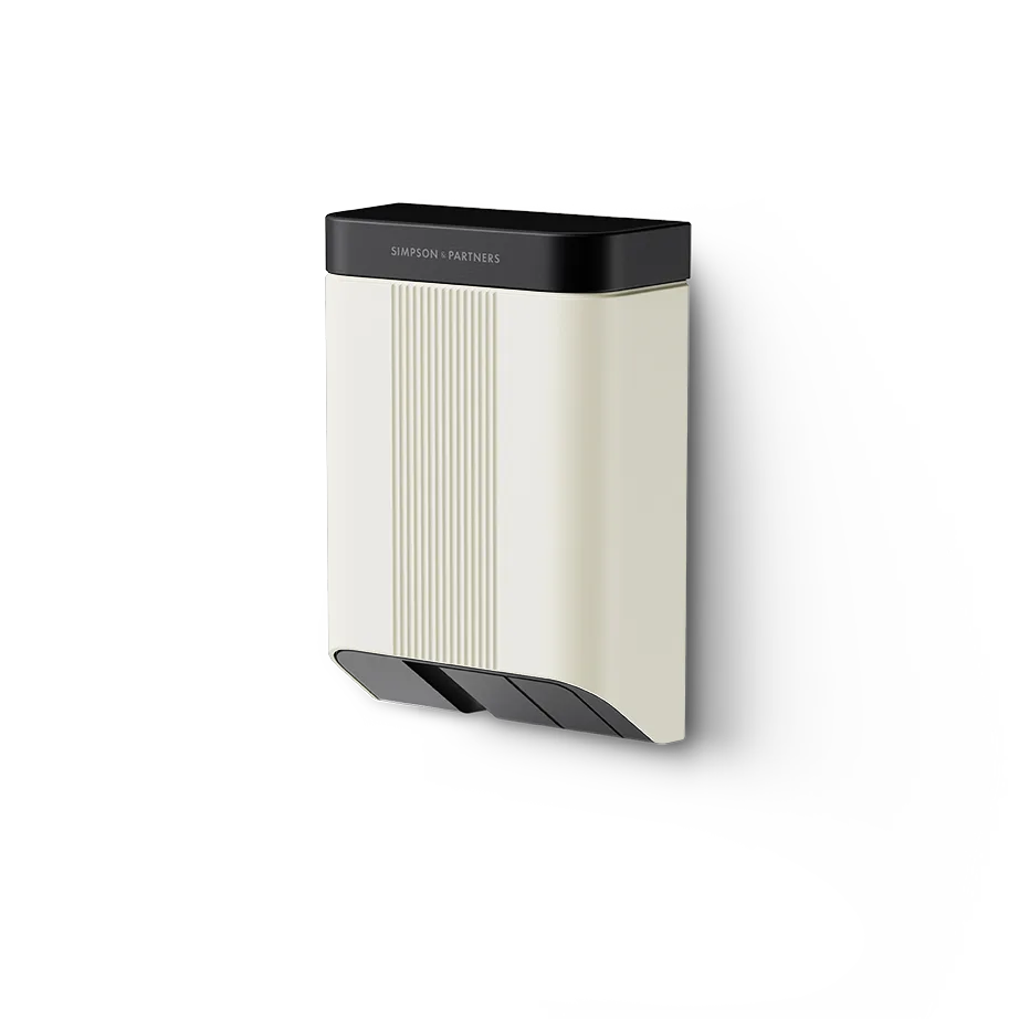 Simpson & Partners Home Series V3 Plus – Lightest Cream body, Black Metal lid
