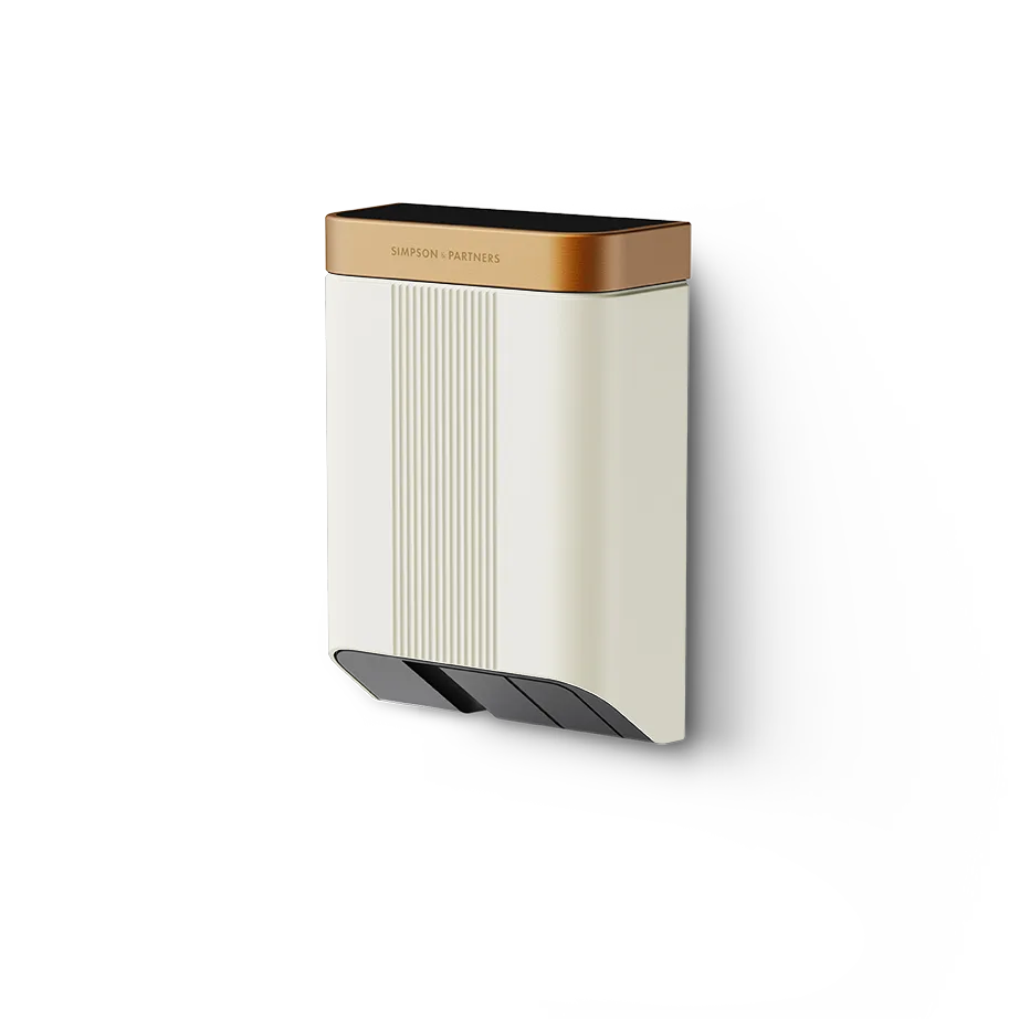 Simpson & Partners Home Series V3 Plus – Lightest Cream body, Dark Copper Metal lid