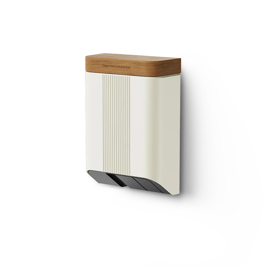 Simpson & Partners Home Series V3 Plus – Lightest Cream body, Mid Oak Wood lid