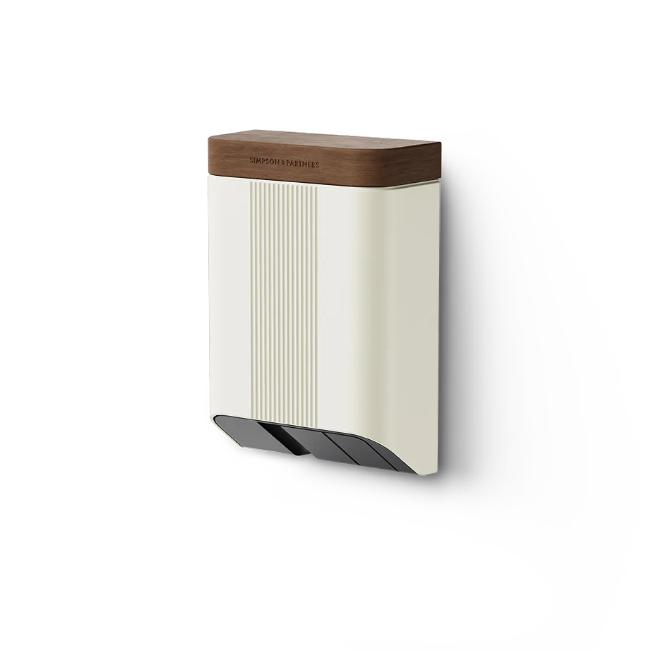 Simpson & Partners Home Series V3 Plus – Lightest Cream body, Walnut Wood lid