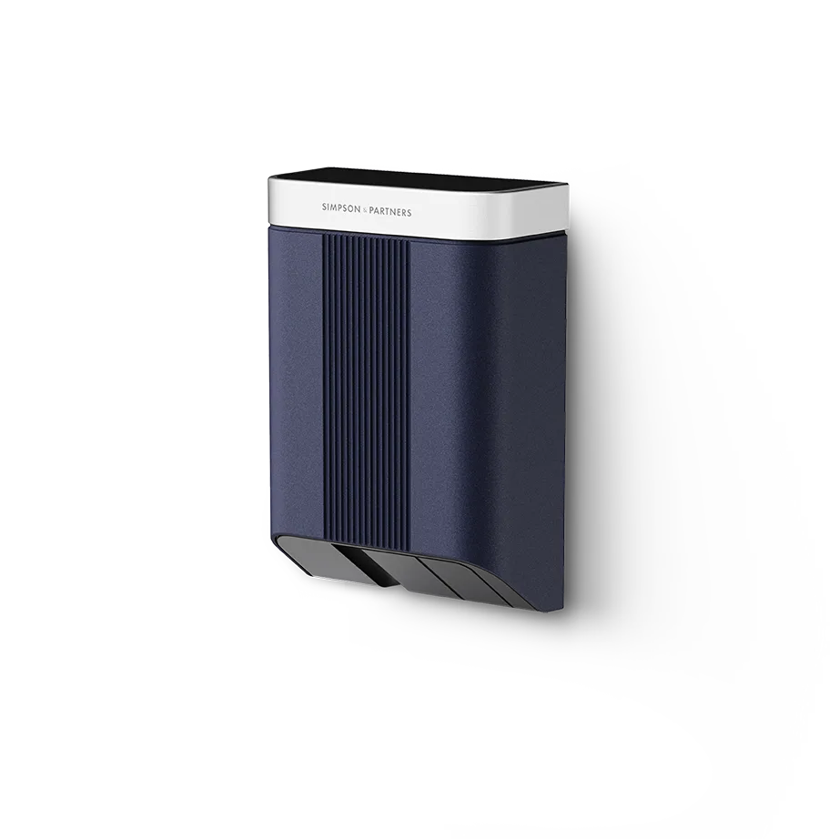 Simpson & Partners Home Series V3 Plus – Neptune Blue body, Silver Metal lid