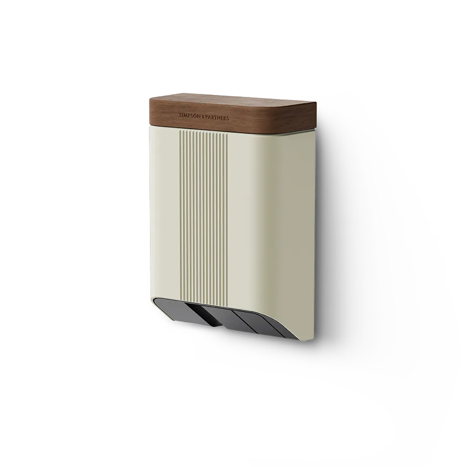Simpson & Partners Home Series V3 Plus – Neutral body, Walnut Wood lid