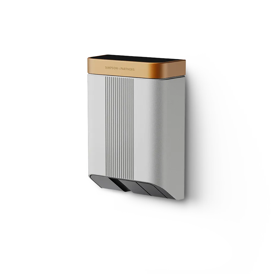 Simpson & Partners Home Series V3 Plus – Silver body, Dark Copper Metal lid