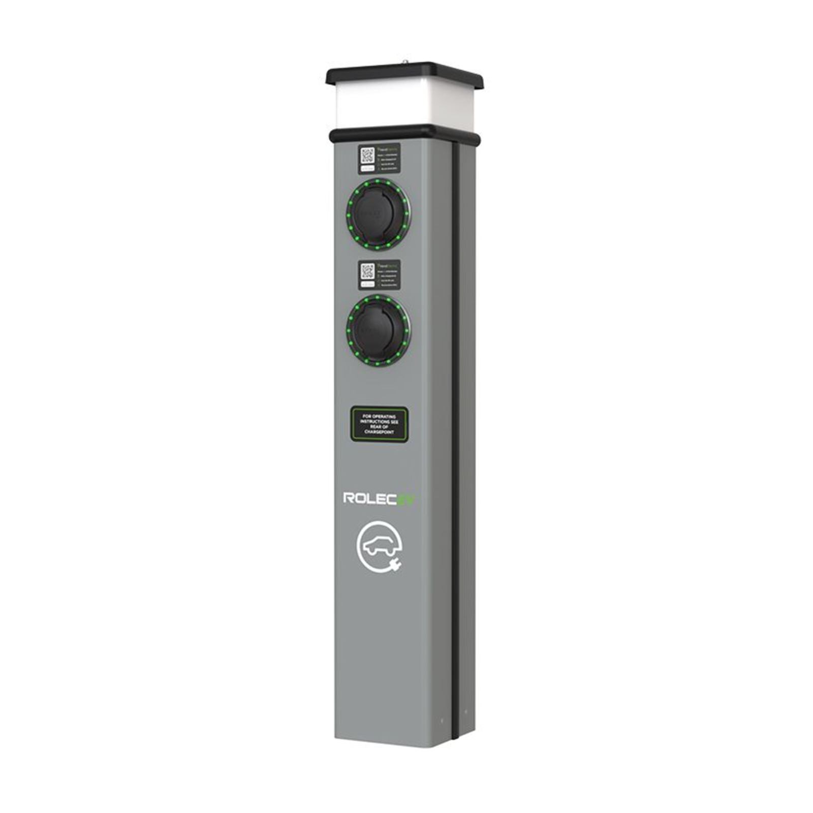 Rolec ROLEC0223 BasicCharge – Dual Socket 22KW EV Charger – 3 Colours Available