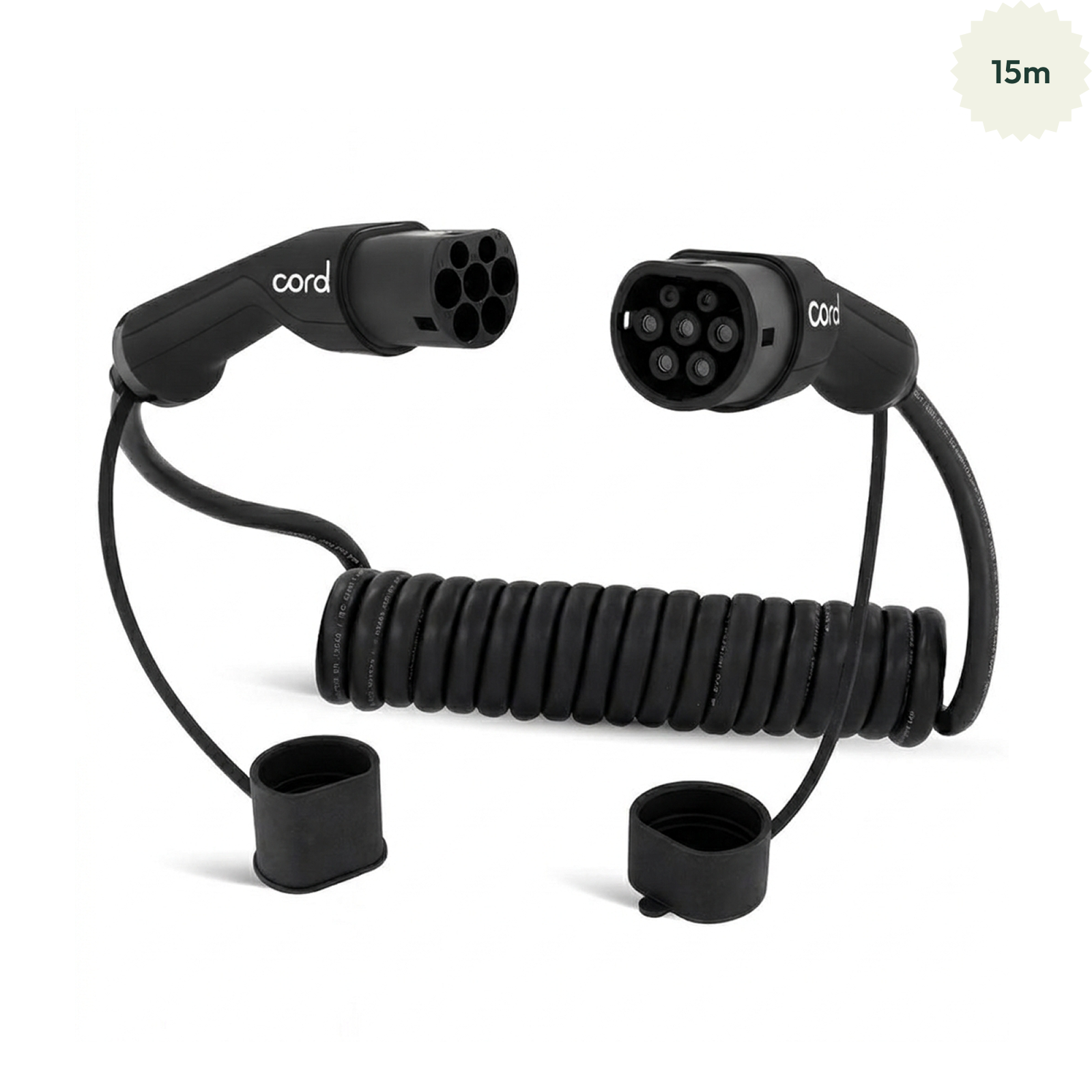 Cord – Coiled EV Charging Cable 22kW – 380V 32A – 4 Lengths Available