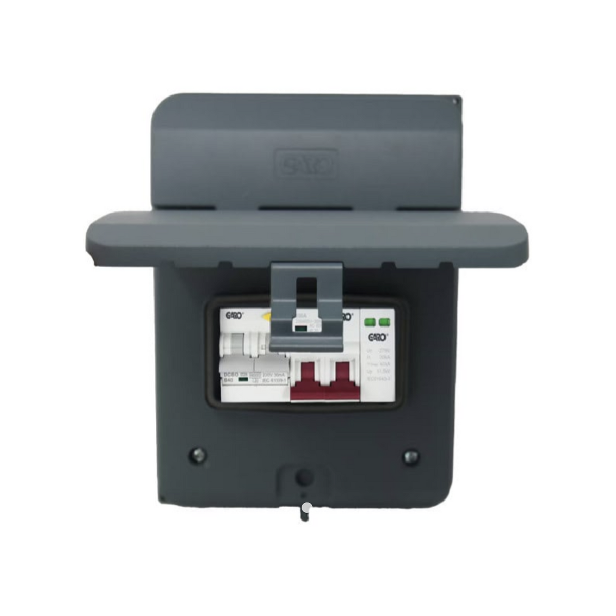 GARO GMS5EV40R EV Consumer Unit – 40A Bi-Directional RCBO – Type 2 SPD – 5 Way IP65
