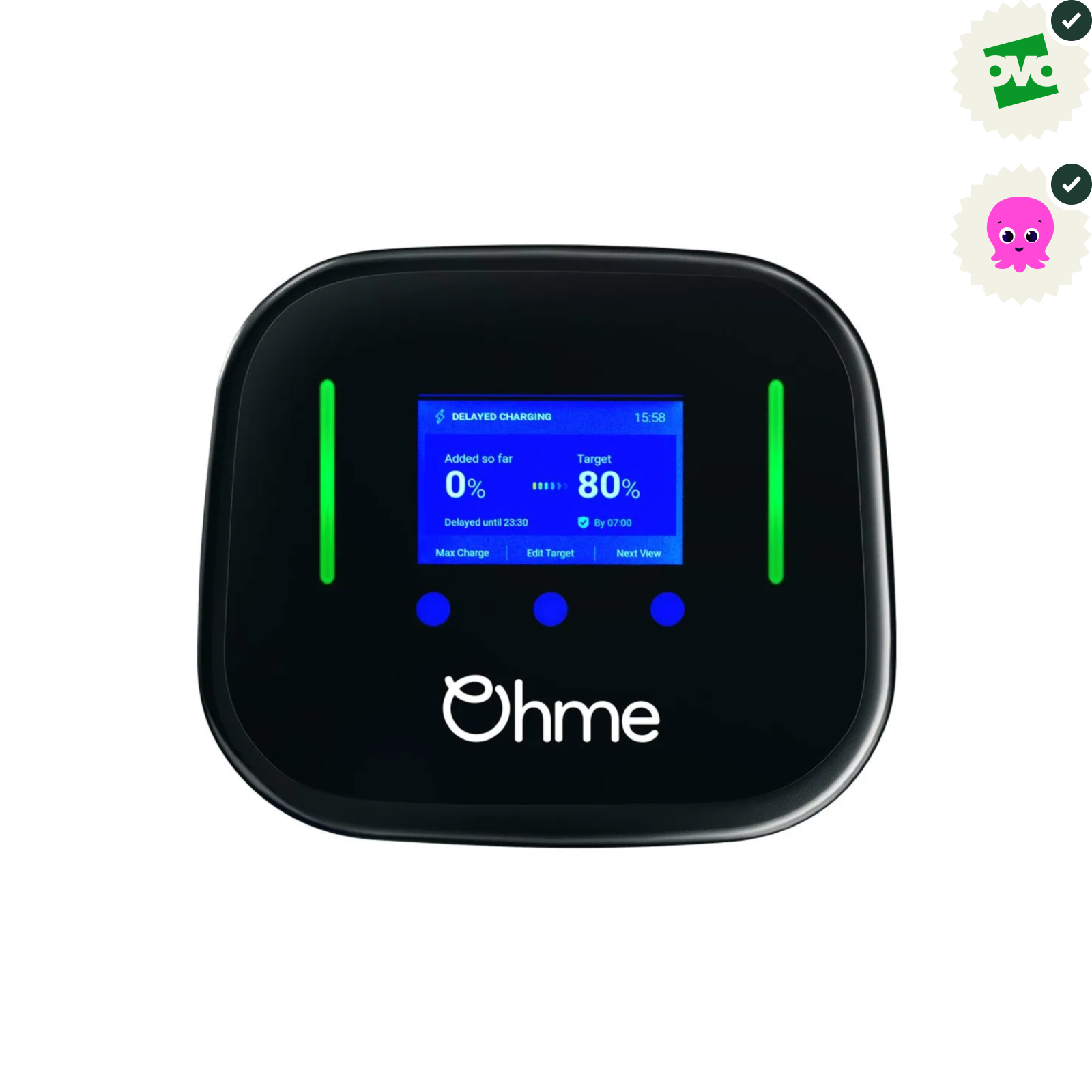 Ohme Home Pro – 7.4kW EV Charger – Tethered – 5m or 8m Cable