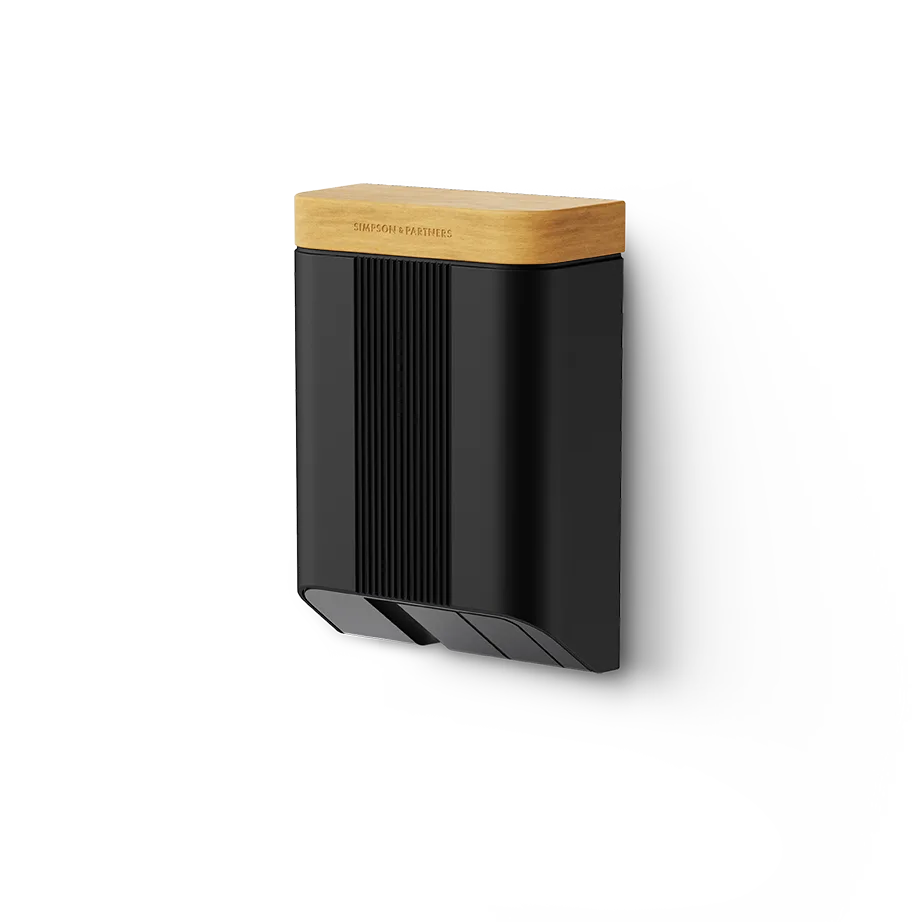 Simpson & Partners Home Series V3 Plus – Black body, Light Oak Wood lid