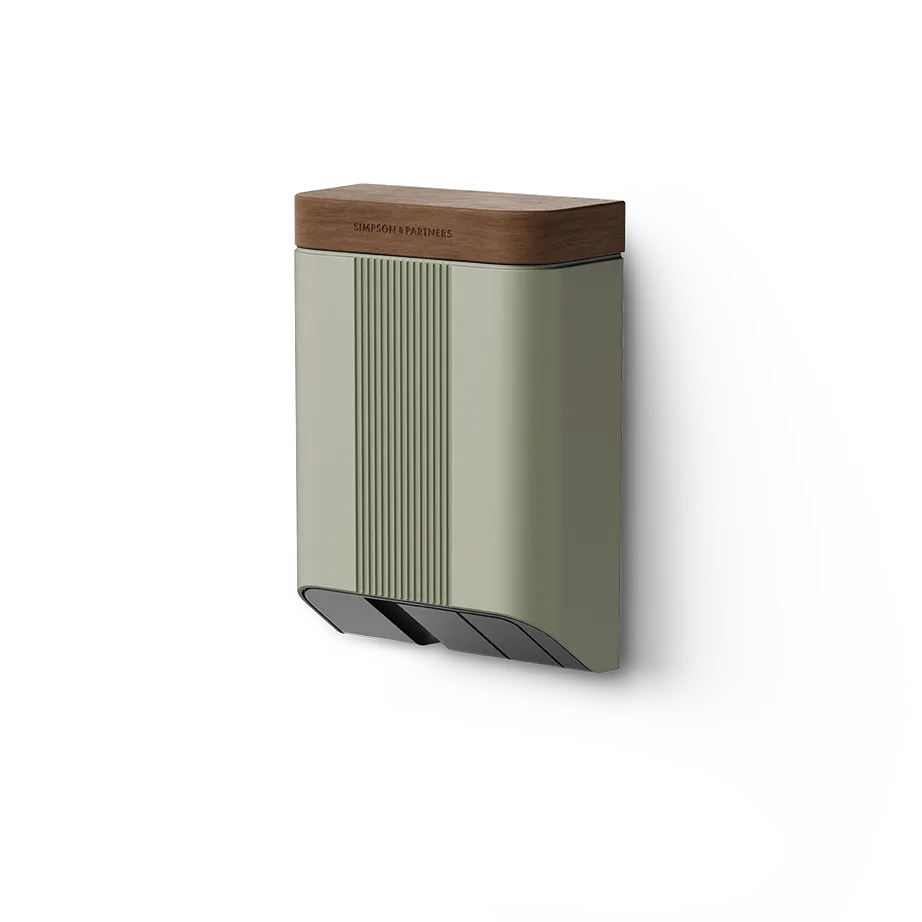 Simpson & Partners Home Series V3 Plus – Cotswolds Green body, Walnut Wood lid