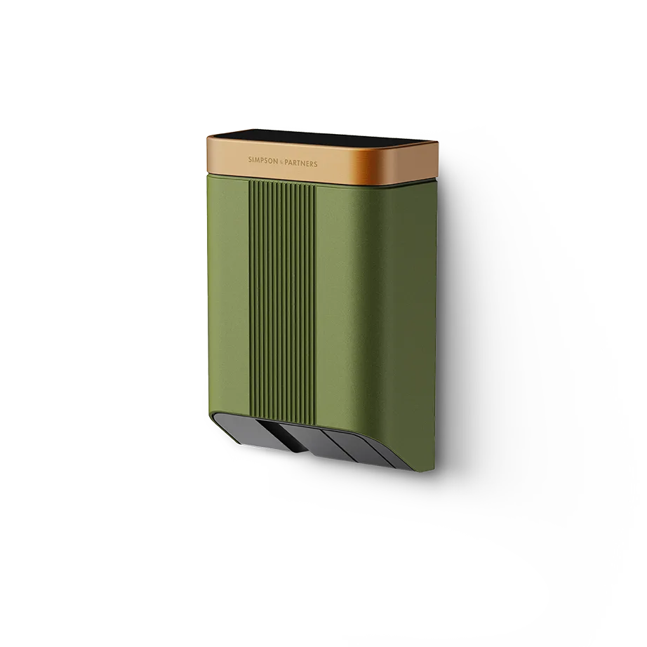 Simpson & Partners Home Series V3 Plus – Kemble Green body, Dark Copper Metal lid