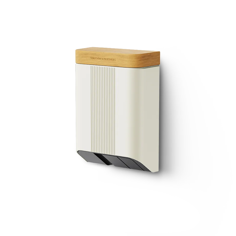 Simpson & Partners Home Series V3 Plus – Lightest Cream body, Light Oak Wood lid