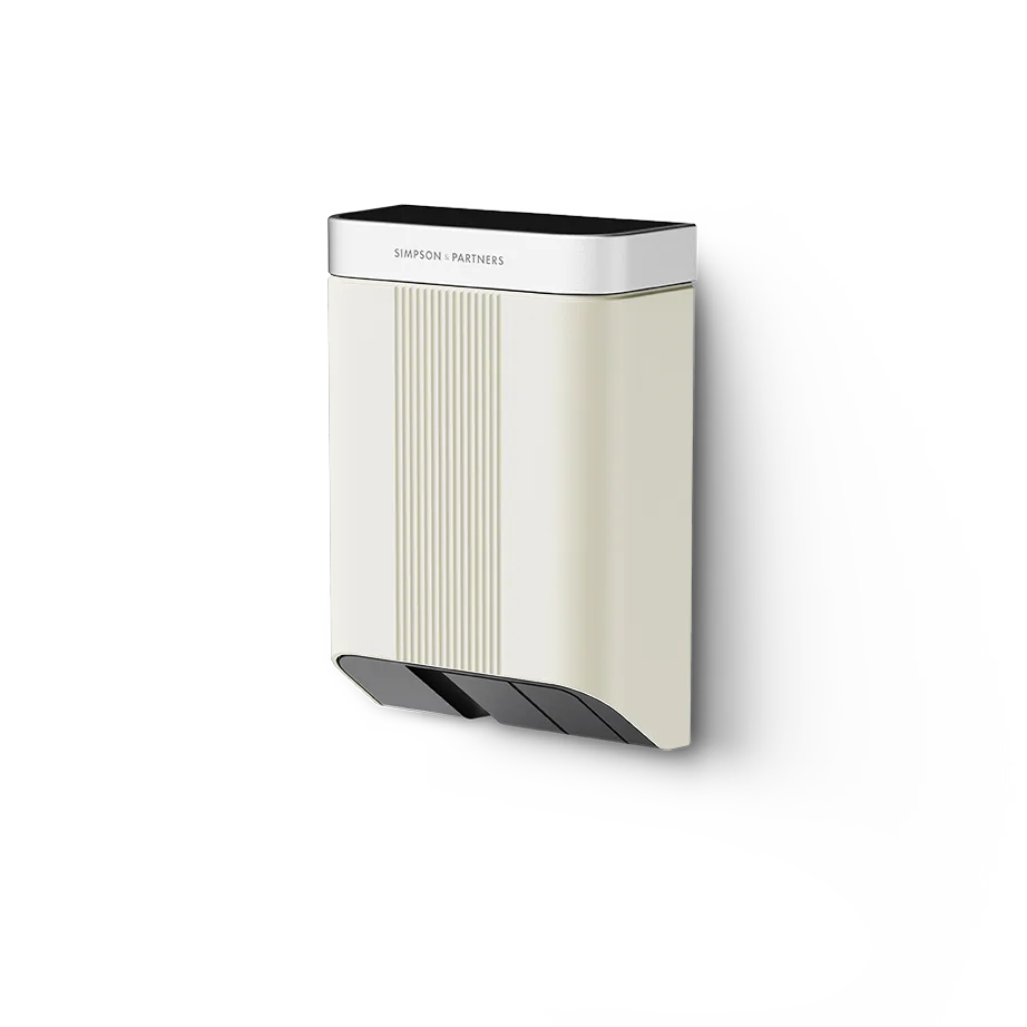 Simpson & Partners Home Series V3 Plus – Lightest Cream body, Silver Metal lid